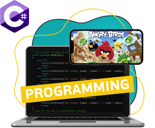 Программирование на C#. Удивительный мир 2D-игр - Школа программирования для детей, компьютерные курсы для школьников, начинающих и подростков - KIBERone г. Красноуральск